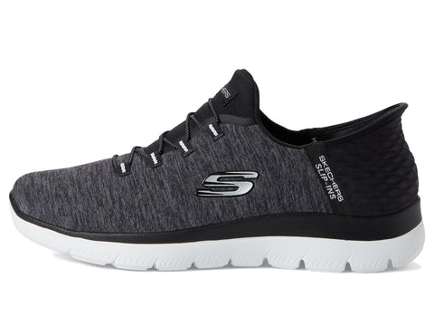 Skechers Women's Black & Grey Slip In Sneakers | Skechers In Lebanon