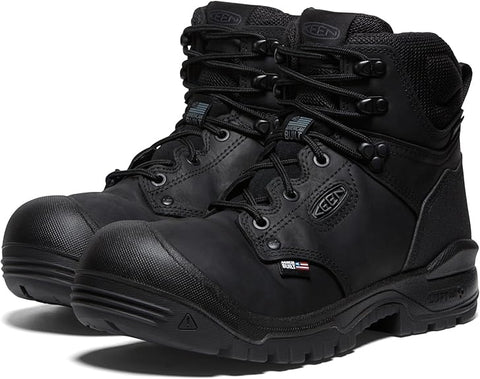 KEEN Utility Men's Black Independence 6" Leather Waterproof Soft Toe Work Boot |KEEN Utility In Lebanon