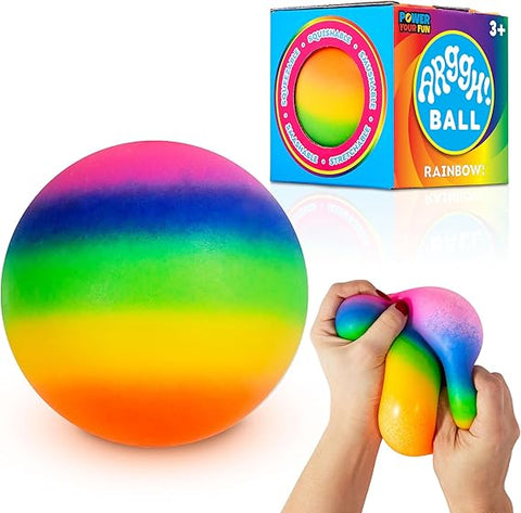 Power Your Fun Arggh Rainbow Giant Stress Balls for Adults | Power Your Fun In Lebanon