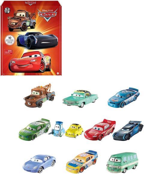 Mattel Disney Pixar Cars Set of 10 Die-Cast Mini Racers Vehicles|Mattel In Lebanon