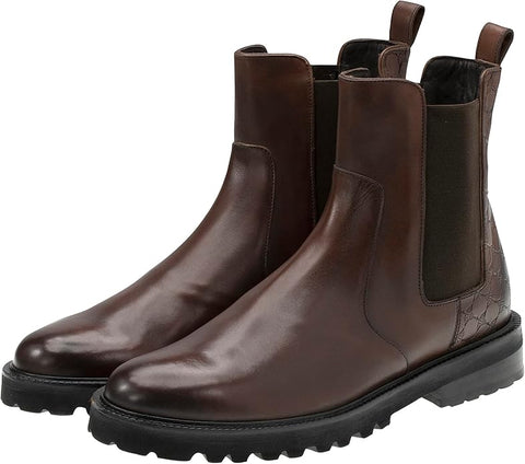 Joop Dark Brown Pero Stampa Mario Chelsea Ankle Boots | Joop In Lebanon