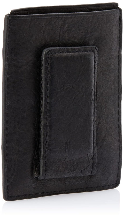 Fossil Men's Black Leather Neel Magnetic Card Case Wallet | Fossil In Lebanon