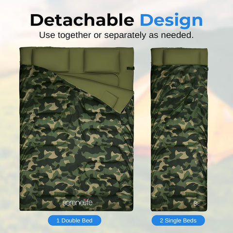 Serene Life Hike & Camp Camouflage Backpacking Waterproof & Lightweight Sleeping Bag | Serene In Lebanon