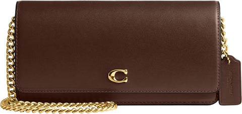 Coach Women's Brown Refined Leather Evie Long Shoulder Bag | Coach In Lebanon