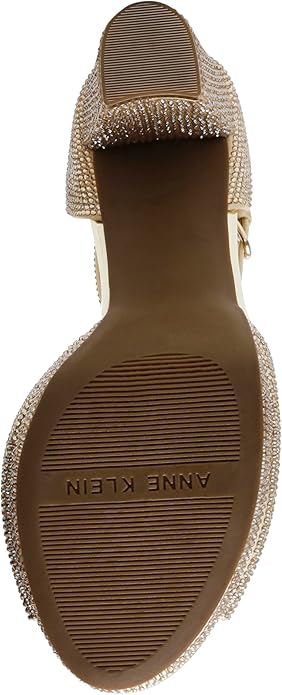 Anne Klein Women's Gold Akvista Embellished Platform Heeled Sandals  |  Anne Klein in Lebanon