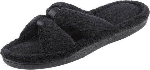 Isotoner Signature Women's Black X-Slide Slippers With Memory Foam | Isotoner Signature In Lebanon