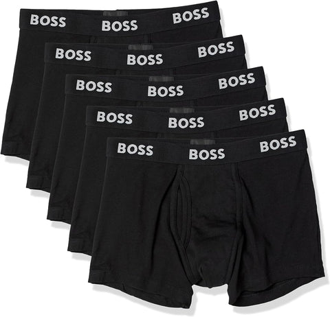 Boss Men's Black 5-pack Authentic Cotton Trunks | Boss In Lebanon