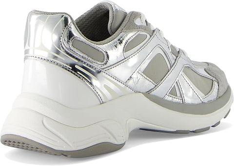 Michael Kors Women's Gray & Silver Leo Lace-Up Trainer Sneakers | Michael Kors In Lebanon