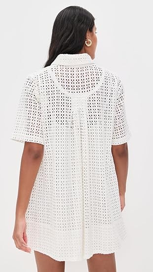Free People Women's White Eyelet Mini Dress | Free People In Lebanon
