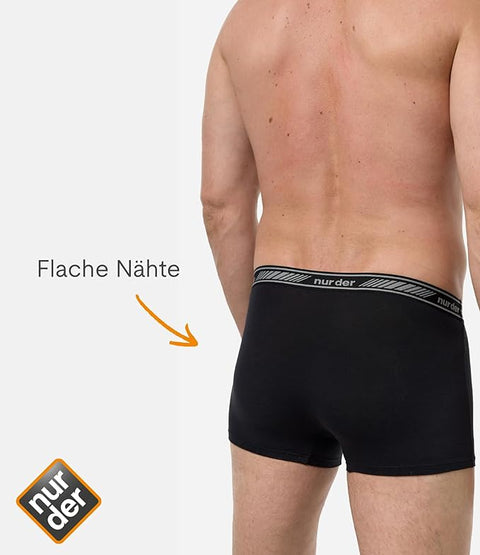 Nur Der Men's 2 Black Boxer 3D-Flex Classic Doppelpack Panties 2x-L | Nur Der  In Lebanon