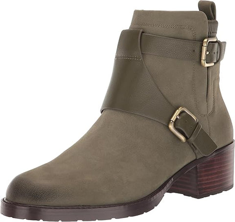 NYDJ Women's Khaki Green Parvani Heeled Ankled Boot | NYDJ in Lebanon