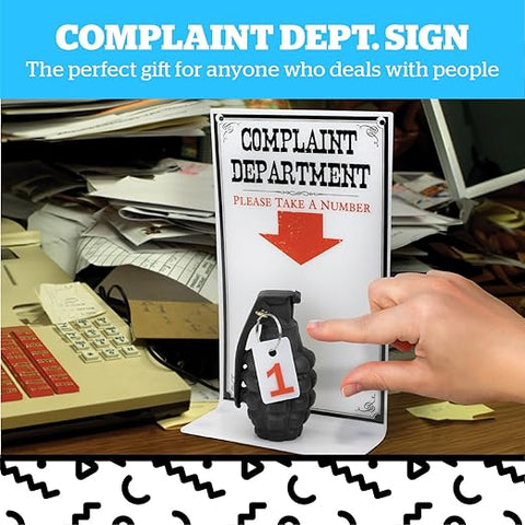 BigMouth Replica Inc. Funny Complaint Department Novelty Desk Sign | BigMouth In Lebanon