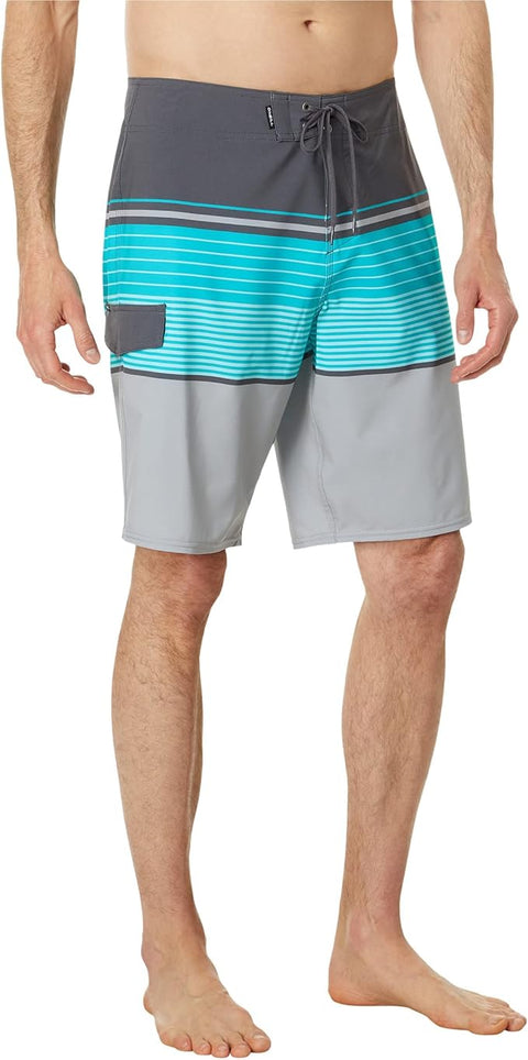 O'Neill Men's Graphite Inch Lennox Stripe Boardshorts Quick Dry Swim Trunks Short | O'Neill  in Lebanon