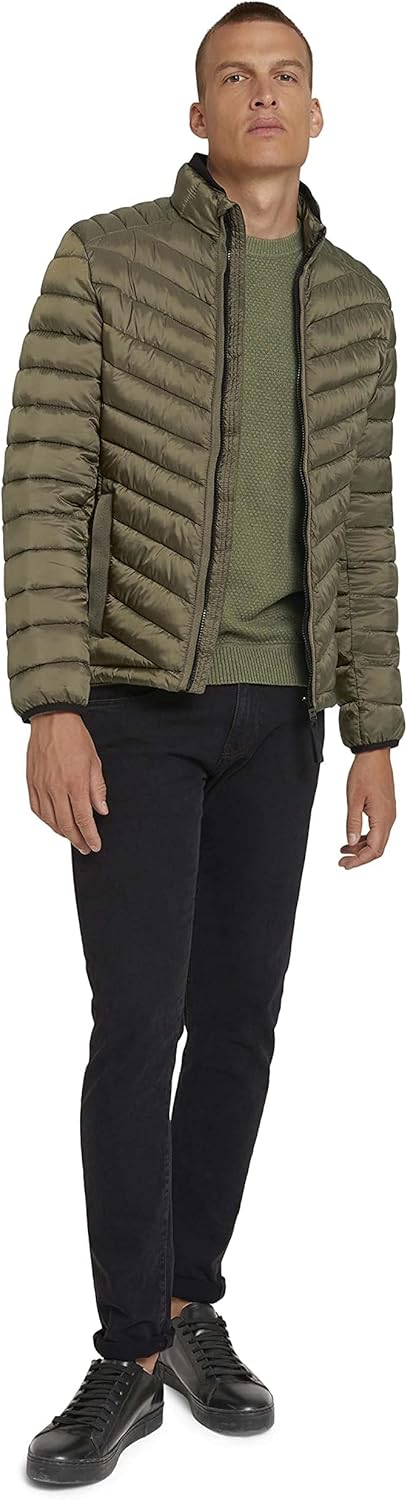 Tom Tailor Men's Khaki Puffer Jacket |Tom Tailor in Lebanon
