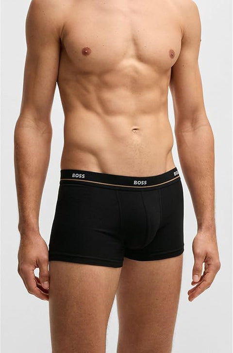 Hugo Boss Men's Multicolor Five-pack of stretch-cotton trunks with logo waistbands   | Hugo Boss In Lebanon