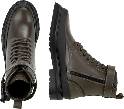 Strellson Men's Black & Khaki Green Ravenscourt Nimonico Boot | Strellson In Lebanon