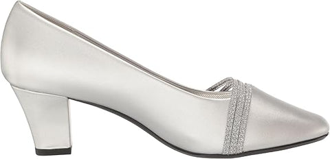 Easy Street Women's Silver Cristiny Heels | Easy Street In Lebanon