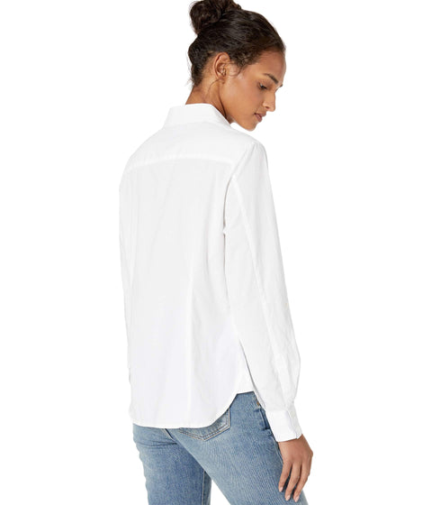 Tommy Hilfiger Women's White Roll Tab Button Down Shirt | Tommy Hilfiger In Lebanon