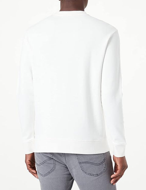 Lee Men's White Denim Long Sleeve Crew Neck Sweatshirt | Lee In Lebanon