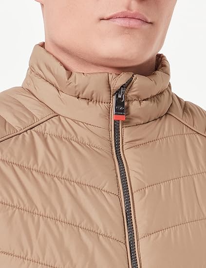 Tom Tailor Men's Beige Sleeveless Lightweight Quilted Vest | Tom Tailor In Lebanon