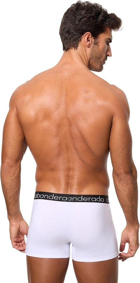 Abendorado Men's White & Black Cotton 2-Pack Boxers | Abendorado In Lebanon