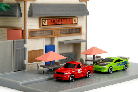 Jada Fast & Furious Toretto's Market & Cafe Nanoscene & 2 1.65" Die-cast Cars|Jada In Lebanon