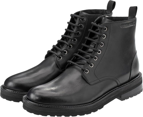 Strellson Men's Black Bakerloo Nimonico Leather Boots | Strellson In Lebanon