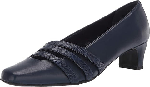 Easy Street Women's Navy Entice Dress Heels | Easy Street In Lebanon