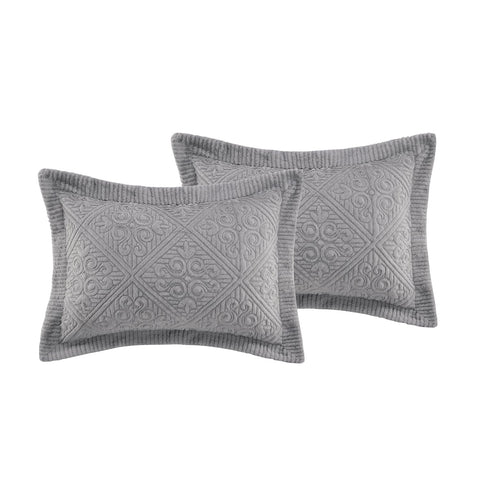 VCNY Home Gray King Westland Plush Quilted 3-Piece Bedspread Set|VCNY Home In Lebanon