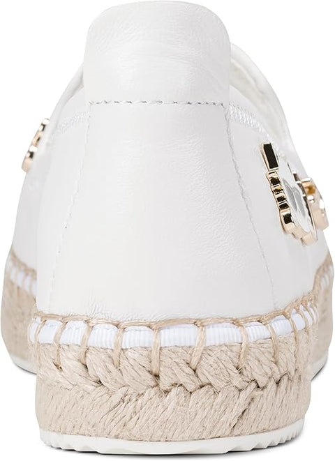 Karl Lagerfeld Women's White Michaela Slip on Embellished Flat | Karl Lagerfeld In Lebanon