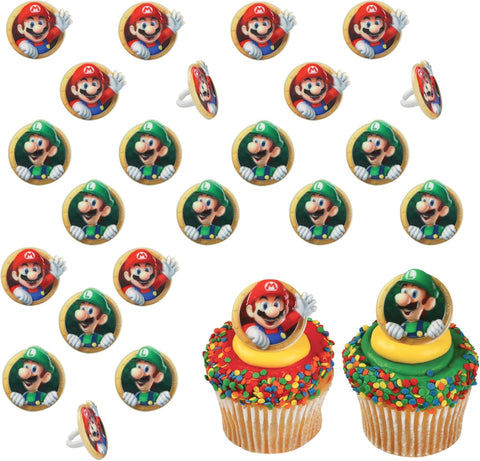 DecoPac Super Mario Rings 24 Nintendo Cupcake Decorations|DecoPac In Lebanon