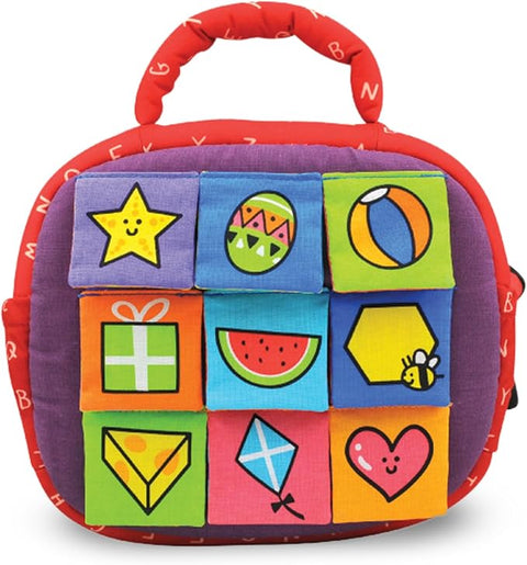 Melissa & Doug K's Kids Take-Along Shape Sorter Baby Toy with 2-Sided Activity Bag and 9 Textured Shape Blocks Sensory Toys | Melissa & Doug In Lebanon