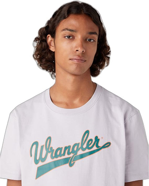 Wrangler Men's Thistle Purple Branded T-Shirt | Wrangler In Lebanon