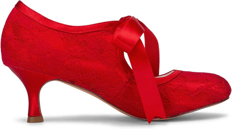 JiaJia Women's Red Heels | JiaJia In Lebanon