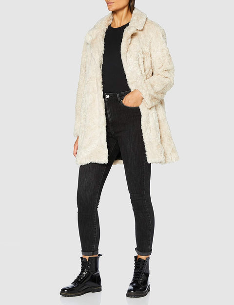Garcia Women's Beige Fur Coat |Garcia in Lebanon