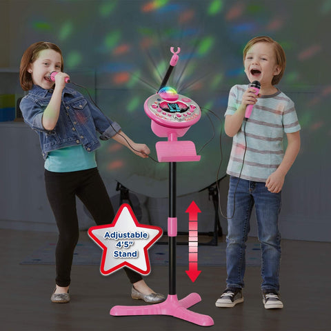 Vtech Kidi Star Pink Karaoke Machine Deluxe, 2 Microphones with AC Adapter  | Vtech In Lebanon