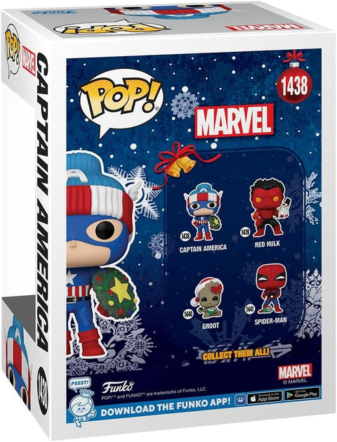 Funko Pop! Marvel Holiday Captain America Figure | Funko In Lebanon