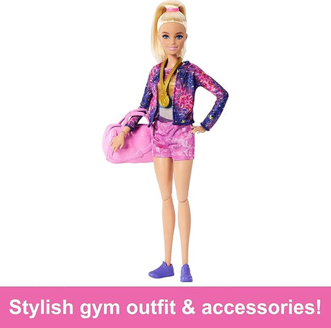 Barbie Gymnastics Blonde Fashion Doll & Accessory | Barbie In Lebanon