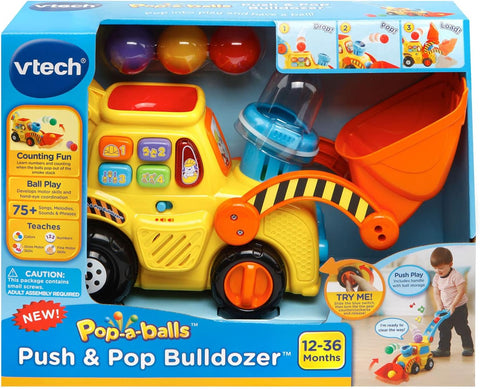 VTech Bulldozer Pop-a-Balls Push & Pop Toy|VTech In Lebanon