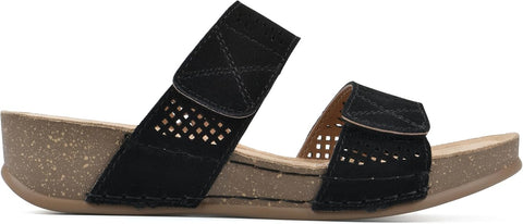 White Mountain Women's Black Ferula Mini Wedge Slipper | White Mountain In Lebanon