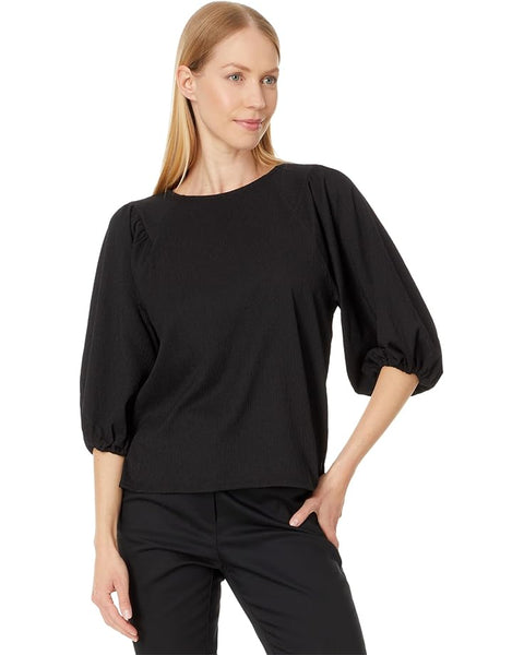 Vince Camuto Women's Black Three-Quarter Sleeve Blouse | Vince Camuto In Lebanon