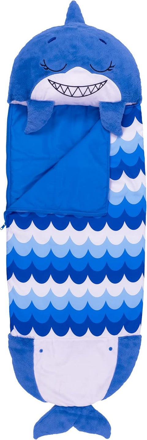 Happy Nappers Blue Shark Super Soft  & Warm Sleeping Bag with Pillow | Happy Nappers In Lebanon