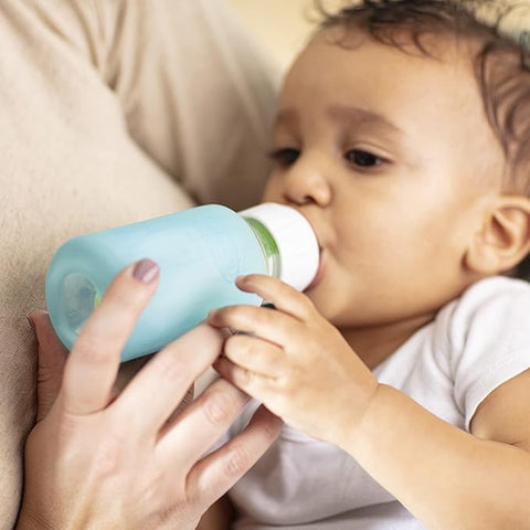 Dr. Brown's Natural Flow Options+ Blue Glass Baby Bottle Sleeves | Dr. Brown's In Lebanon