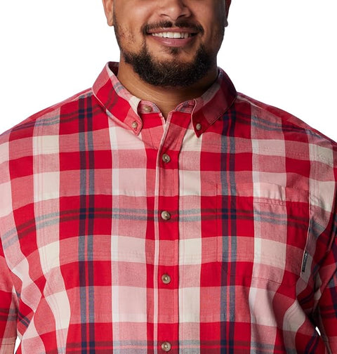 Columbia Men's Red Rapid Rivers II Short Sleeve Shirt|Columbia In Lebanon