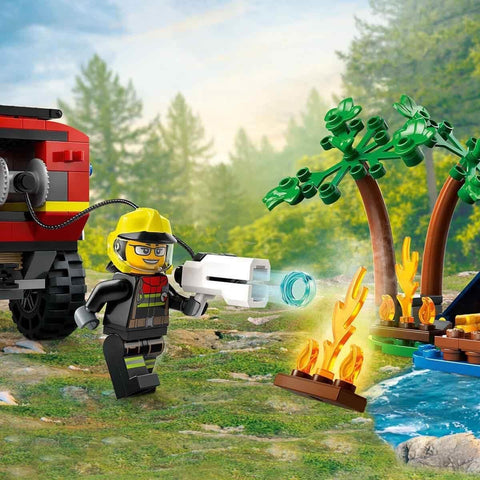 Lego City 4x4 Fire Engine with Rescue Boat Building Toys |Lego In Lebanon