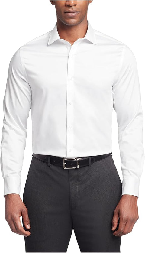 Tommy Hilfiger Men's White TH Flex Regular Fit Shirt | Tommy Hilfiger In Lebanon
