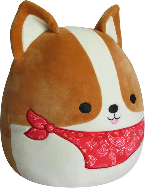 Squishmallows Original 12-Inch Reginald Corgi with Red Bandana Plush Toy|Squishmallows In Lebanon