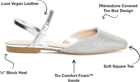 Journee Collection Women's Silver Nysha Sandal |Journee Collection In Lebanon