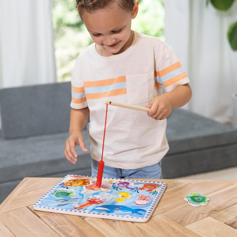 Melissa & Doug Magnetic Wooden Fishing Game and Puzzle|Melissa & Doug In Lebanon