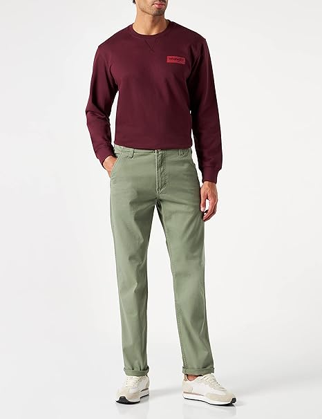 Wrangler Men's Khaki Green Casey Jones Chino Pants | Wrangler In Lebanon